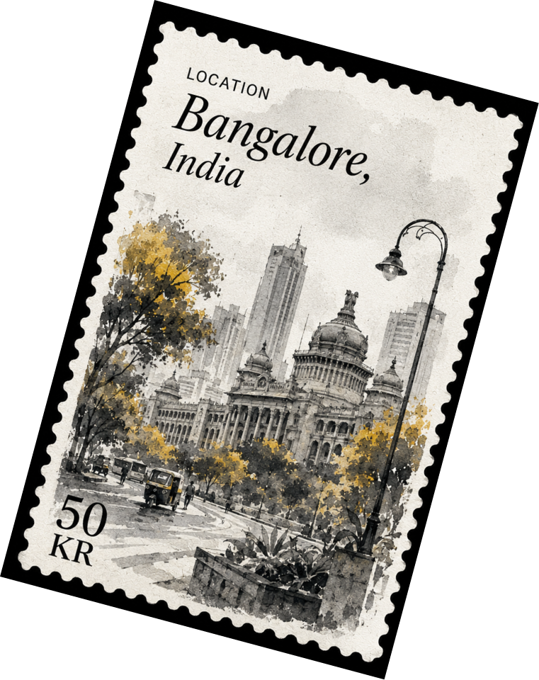 Bangalore, India stamp